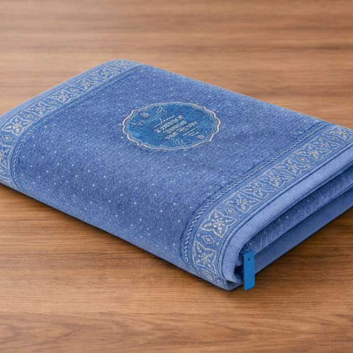 Blue Printed 30×60 Turkey imported towel 100% cotton made towel (450gram)