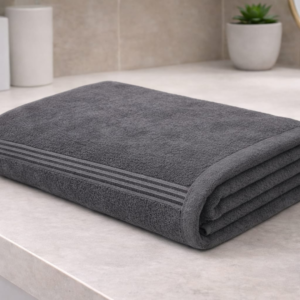 Gray Pure cotton export quality zero twist towels 30×60inch (550 gram)